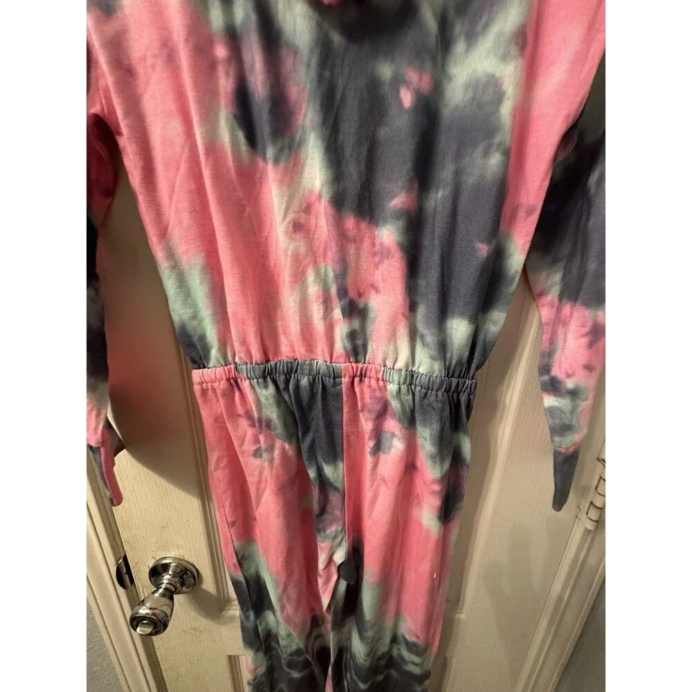 Justice Sleepwear Girls L (12-14) 1 Piece Long Sleeve Tie Dye‎